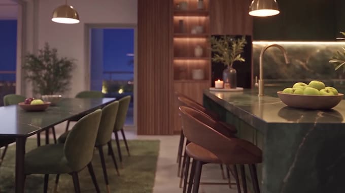 make a 3d interior design sample