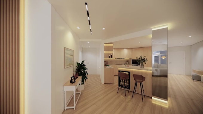 create 3d model, walkthrough video of your house from floor plans or sketches
