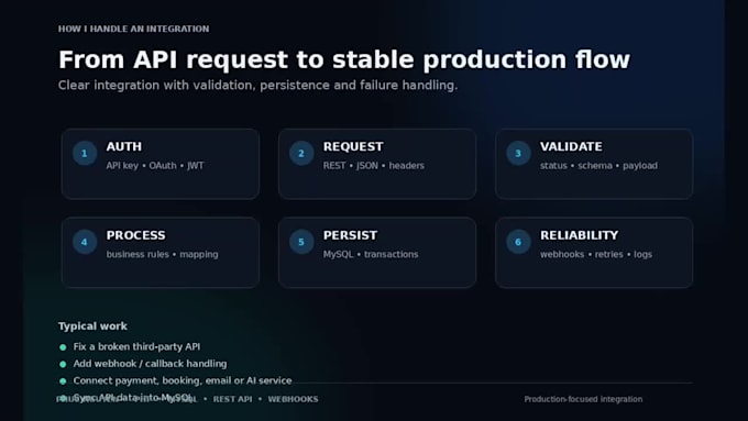 integrate and fix PHP rest apis