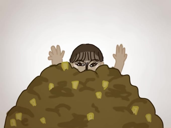 make an ugly drawing based on whatever you tell me