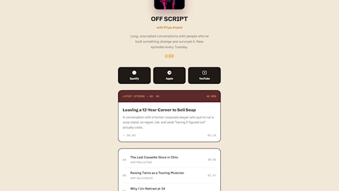 design a custom link in bio page better than linktree