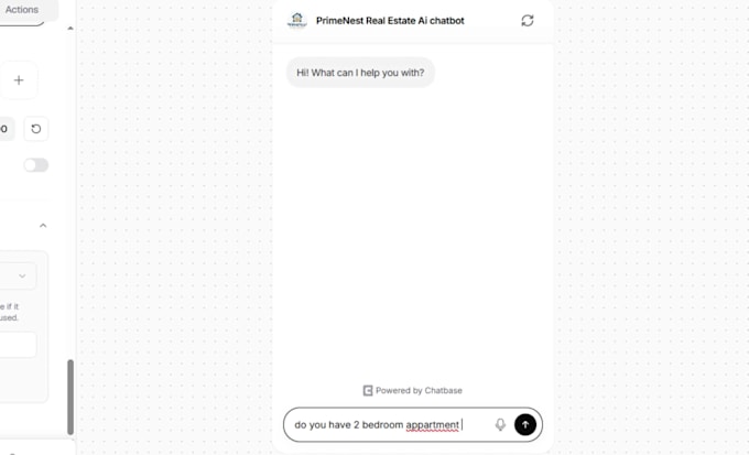 create ai chatbot for your real state business