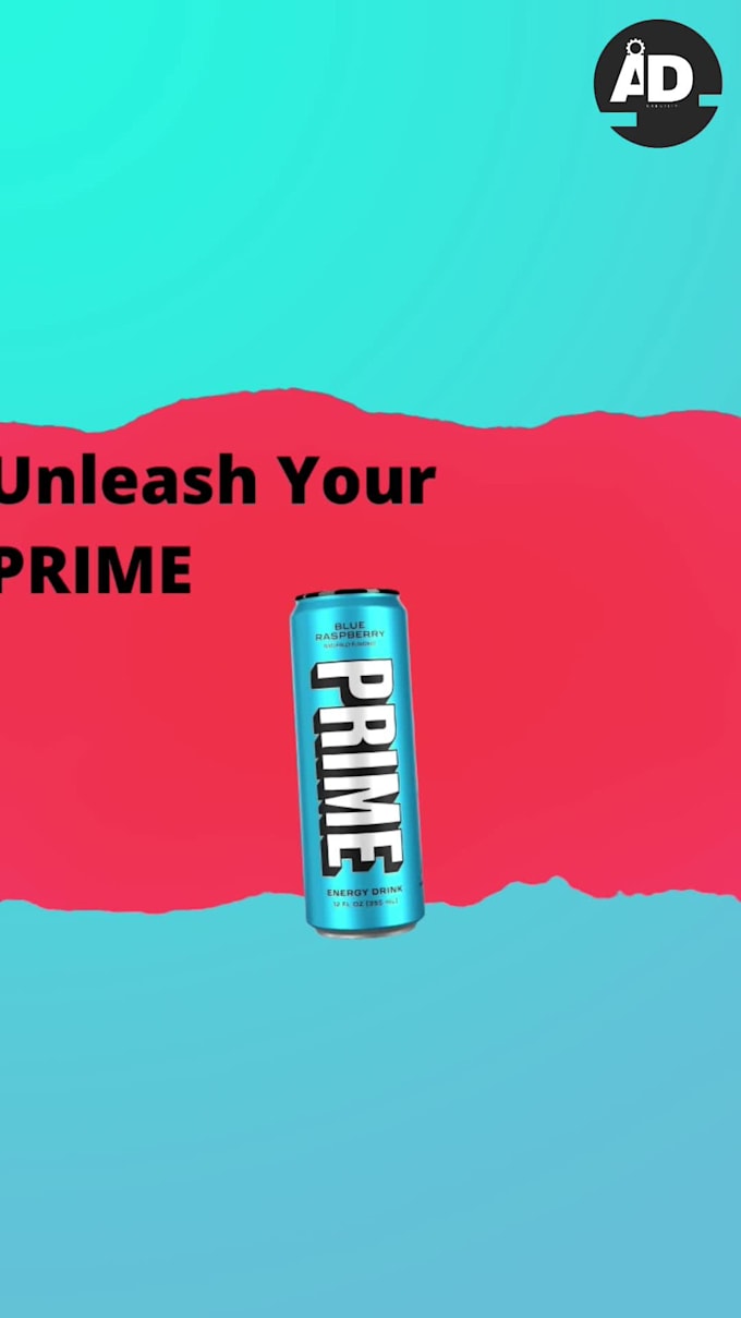 create ai energy drink and beverage commercial ads