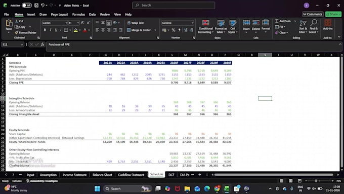 do financial modeling, forecasting and dcf valuation