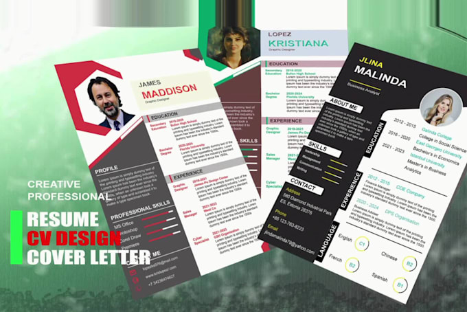 design a professional job winning resume and CV