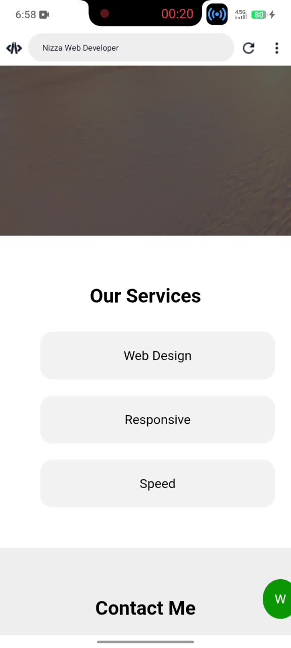 create a modern and  responsive portfolio website