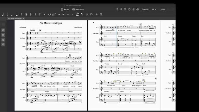 do professional music transcriptions and sheet music