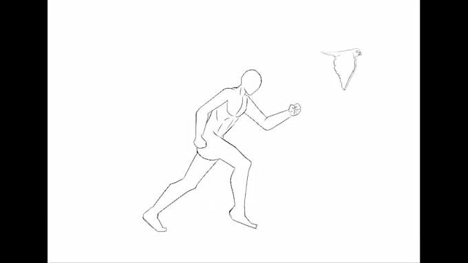 2d hand drawn frame by frame game character animation