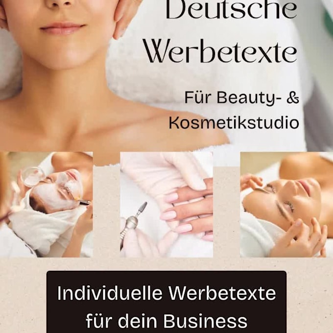 write german adversiting copy for beauty salons