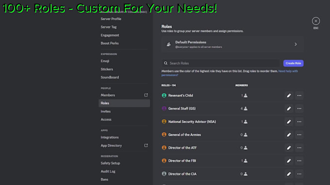 build an advanced milsim server or custom community discord server