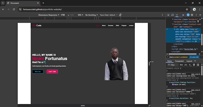 build a responsive frontend website