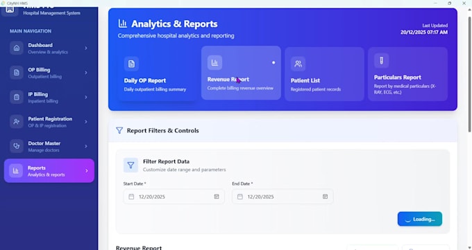 provide a simple hospital management system