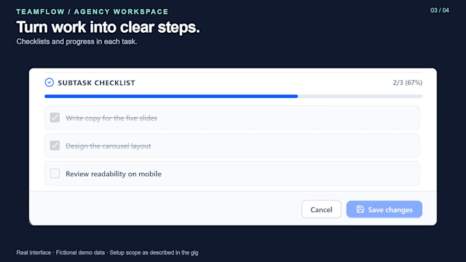 set up a branded task management dashboard for your agency