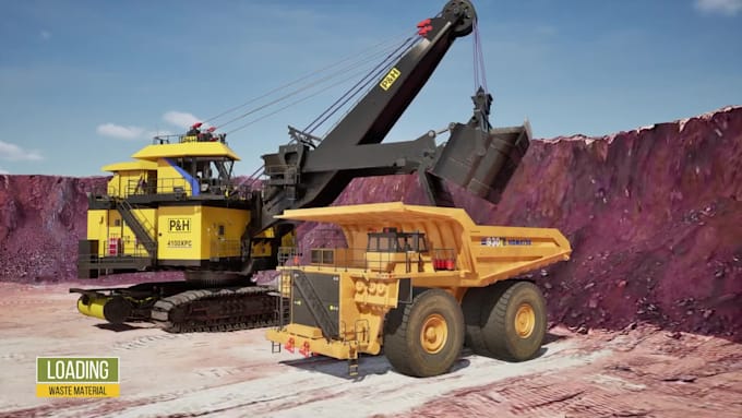 do 3d industrial video mining operation construction animation safety training