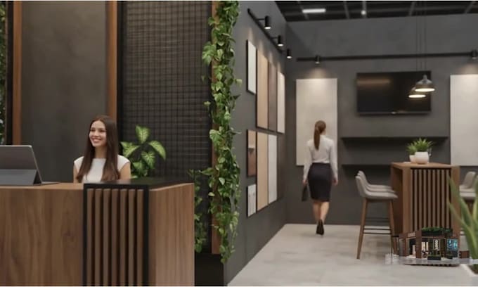 design a 3d exhibition stand and trade show booth