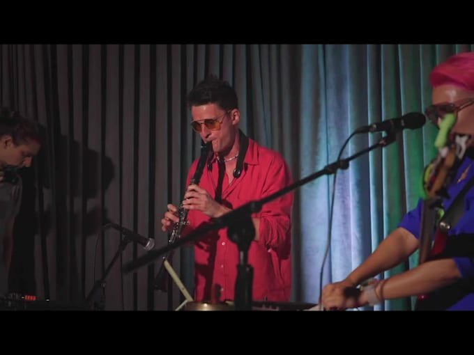record a catchy sax solo or horn section for your track