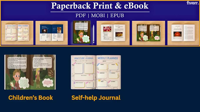 do professional book formatting , layout design, and publishing on amazon kdp