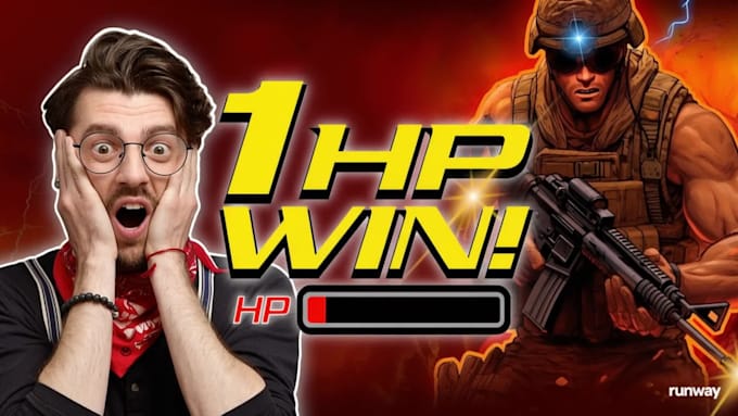 design viral gaming youtube thumbnails with high CTR
