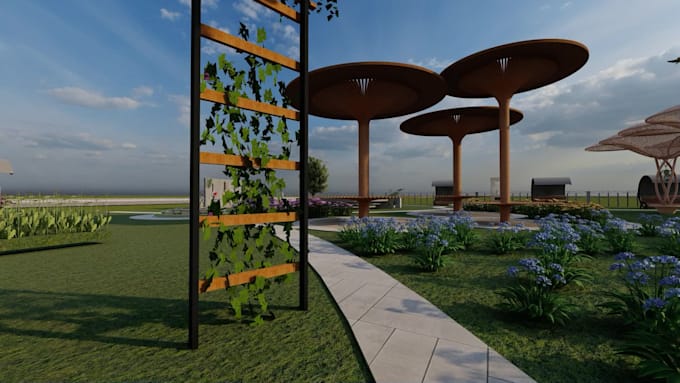 make 3d interior models design landscape with realistic renderings