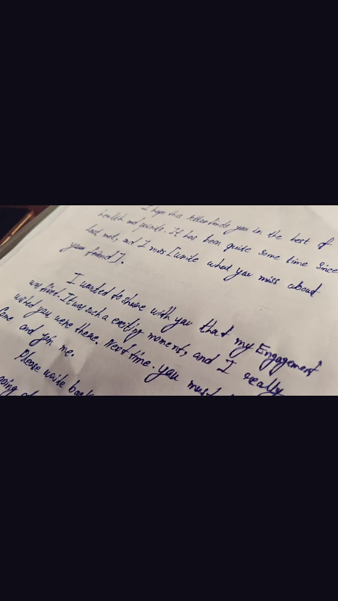 write anything with my beautiful handwriting