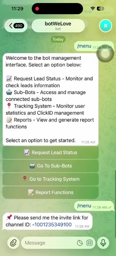 make any telegram bot using python