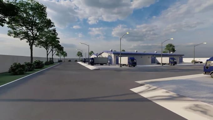 create professional 3d industrial animation and factory visualization