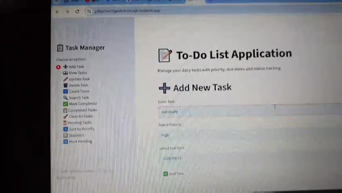 build a python todo list application