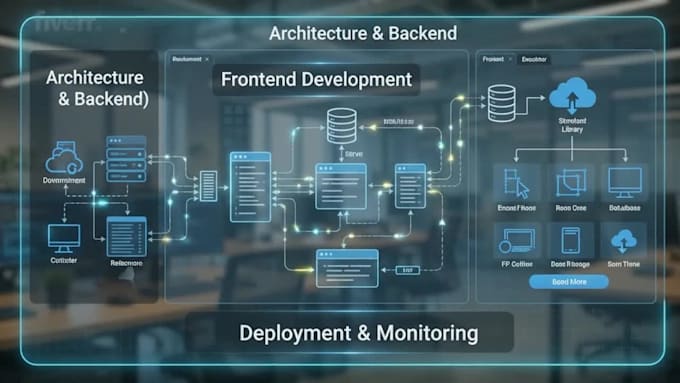 develop your business web app from frontend to backend