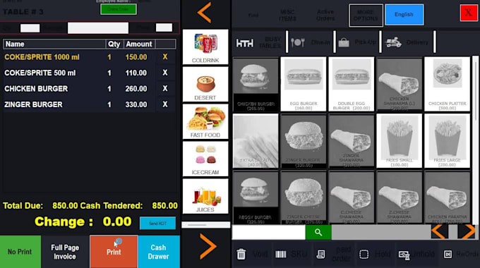 do complete customizeable restaurant and retail pos with web and mobile app