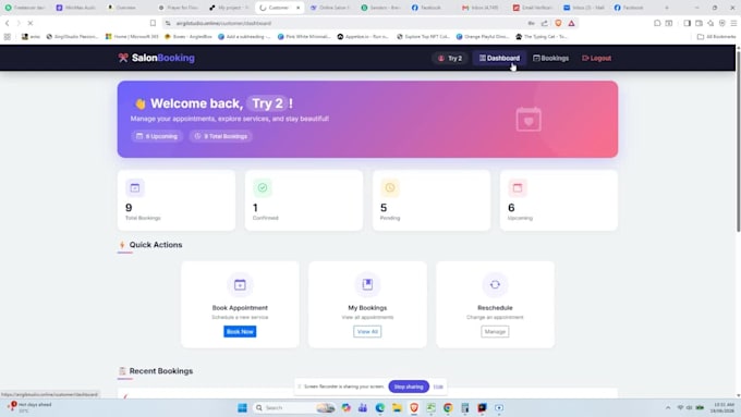 create a complete online booking system