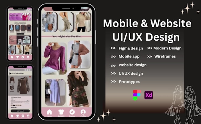 design a modern UI UX mobile application