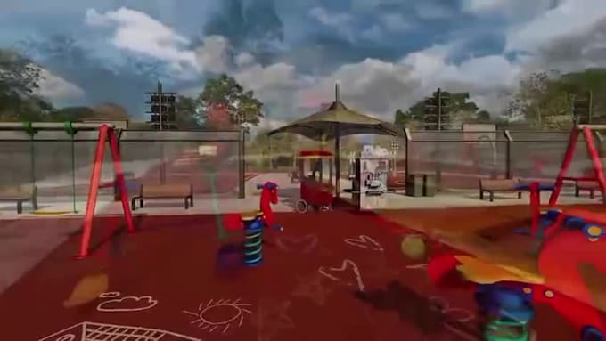 build 3d outdoor playground design, park playground, themed playground, playarea