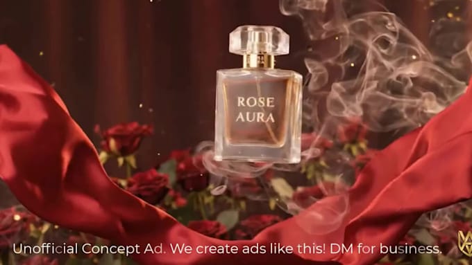 create luxury ai perfume commercial video for your brand