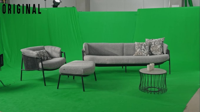 professionally remove green screen and replace background