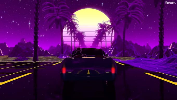 create a seamless 3d motion loop for streaming, vj visuals and music video
