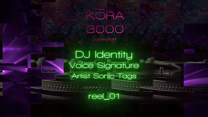 Design custom dj voice signatures that define your identity by Kora3000 ...