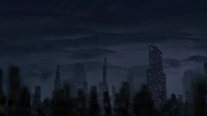 the sci fi city environment design