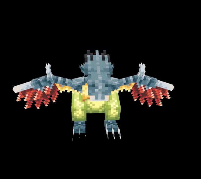 make blockbench minecraft 3d model from scratch