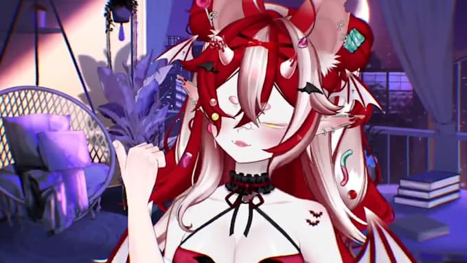 create custom 2d 3d vtuber model with full rigging streaming setup,vrm