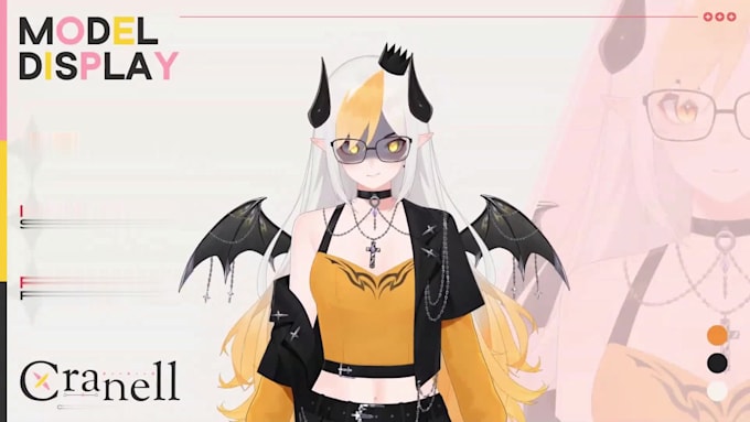 create a professional vtuber model with custom design and stream ready setup