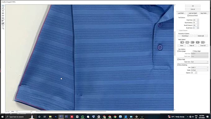 do ghost mannequin neck joint and symmetrical editing