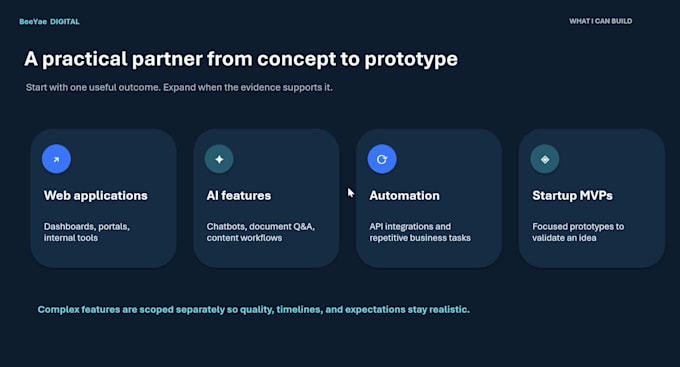 build ai powered web applications and mvps