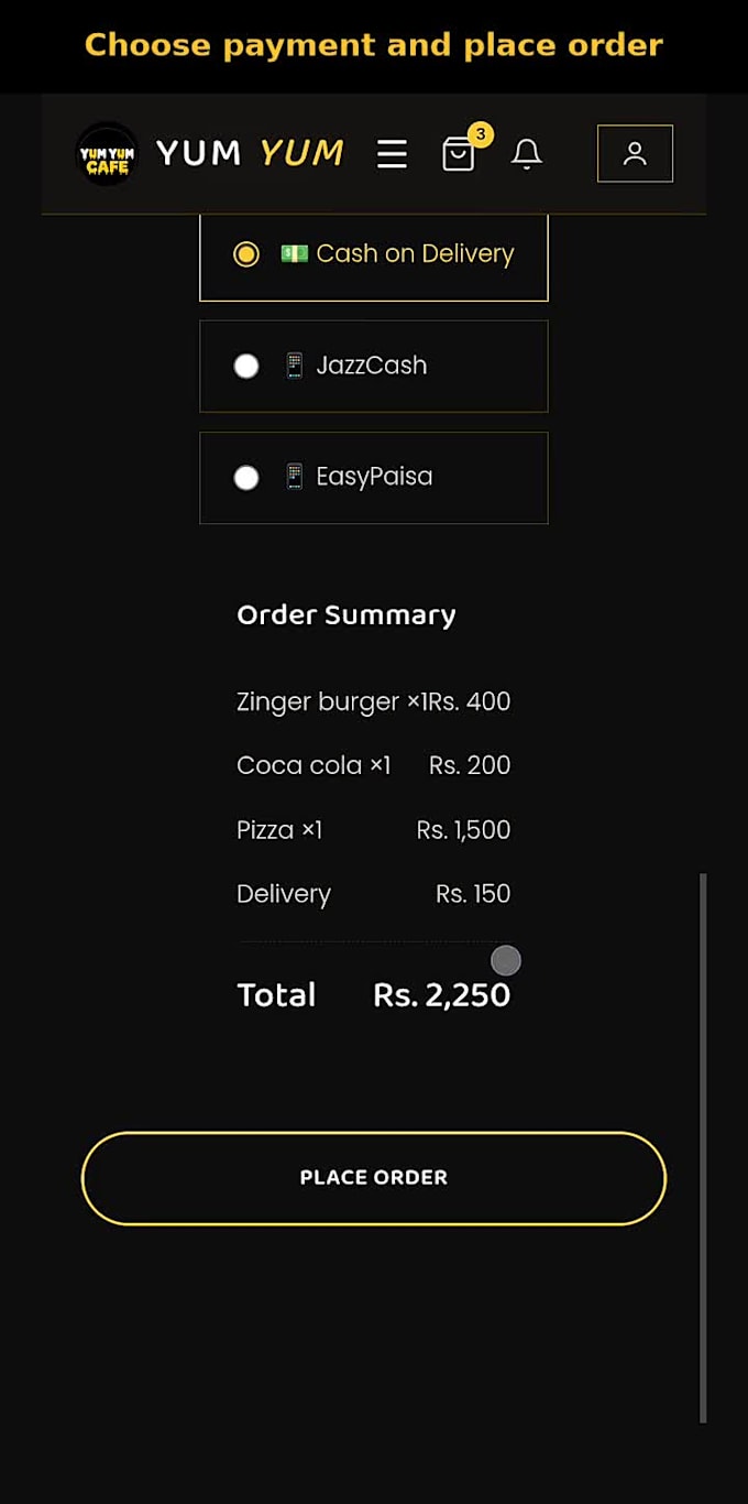 develop a restaurant website, pos app, and admin panel