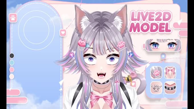 design and rig high quality live2d vtuber model anime vtuber live 2d vtuber
