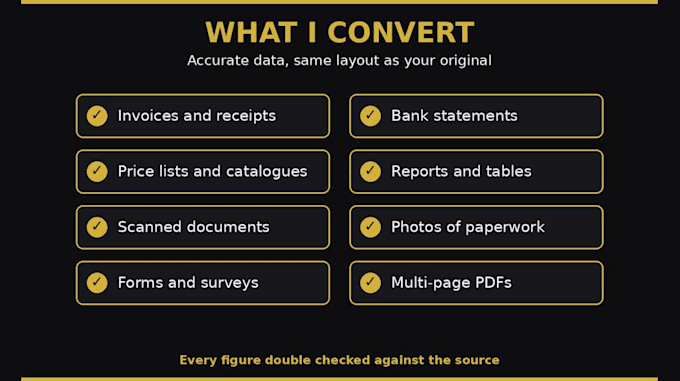 convert pdf tables and scans into clean excel spreadsheets