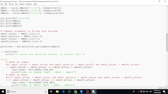 develop mql4 mql5 and python trading bots indicators and automation