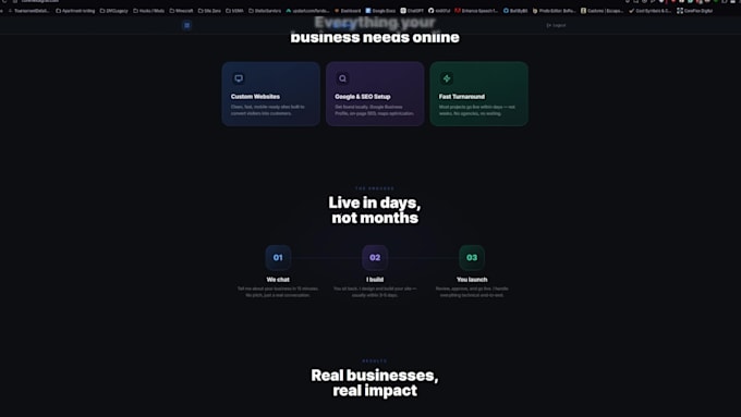 design a high converting business website for your brand