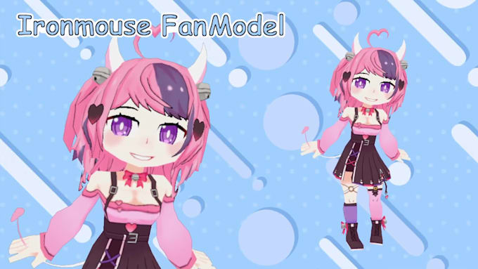 create a professional 3d vtuber avatar with face tracking for streaming