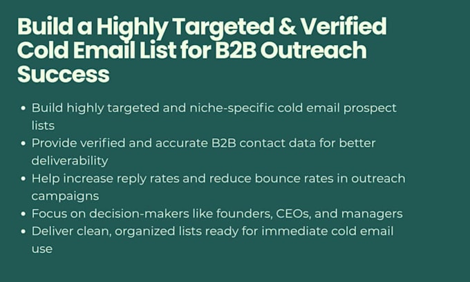 set up cold email campaign, inbox warm up, copywriting and lead generation