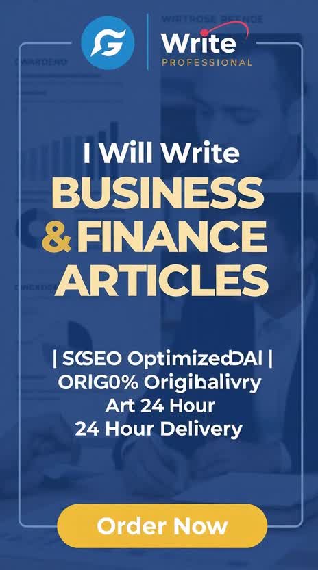 write SEO economics and finance articles